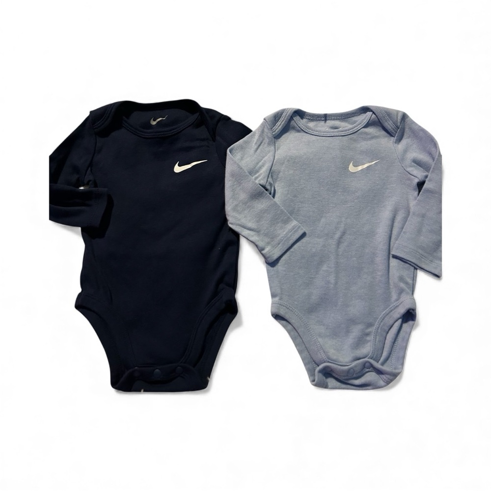 Nike Infant Bodysuit Duo - Navy and Light Gray 6 mo